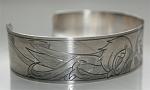 Cuff bracelet Angel and Devil birds