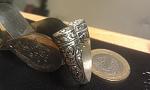 hand made engraving wedding ring